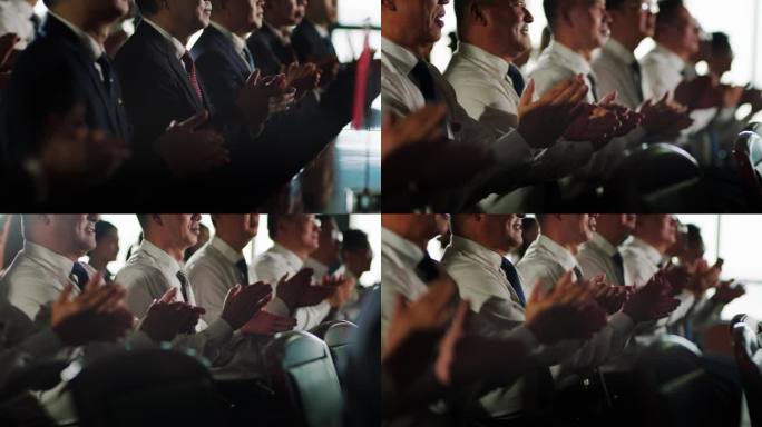 【4K】商务人士会议鼓掌