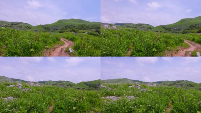 蓝天碧绿，喀斯特大地清新
