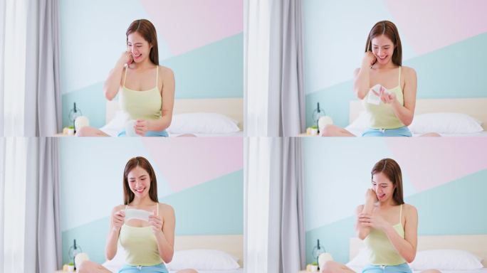女孩用蜡条