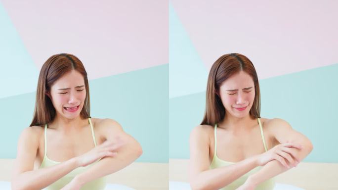 女孩用蜡条