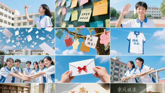 毕业快乐圆梦高考青春校园高考加油毕业季