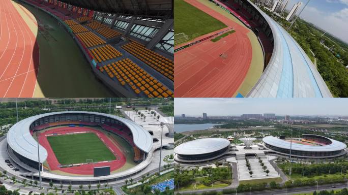 江苏城市足球联赛南通场地海门体育中心航拍