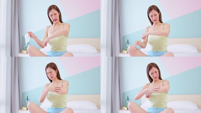 女孩用蜡条