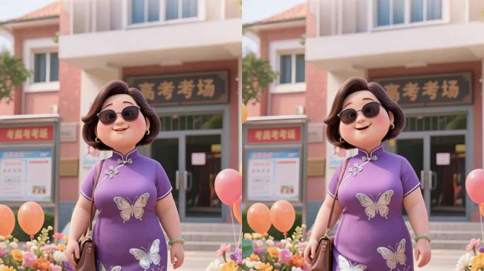 家长助力高考加油