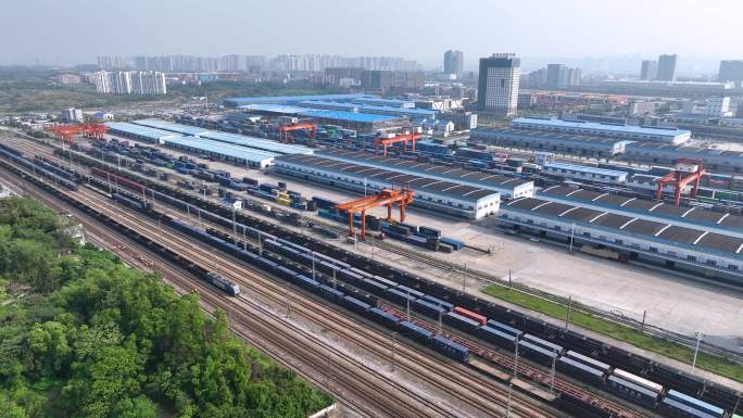 4K长沙金霞港长沙国际铁路港中欧班列4
