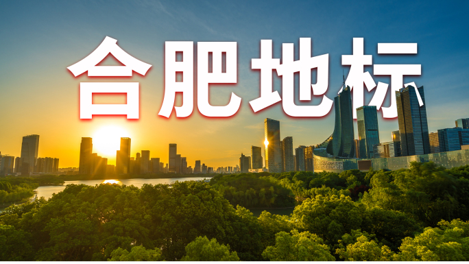 合肥地标延时合肥8K素材