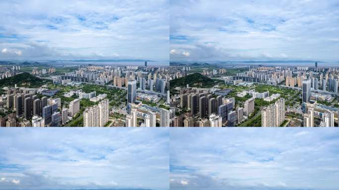 乐清城市天际线鸟瞰