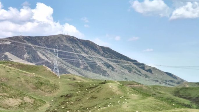 山地输电线路景观
