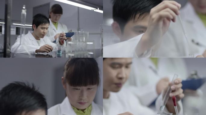 科研人员实验分析