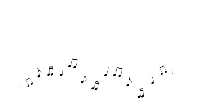 一波飞舞的音符。