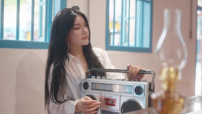 复古潮流咖啡馆休闲时光