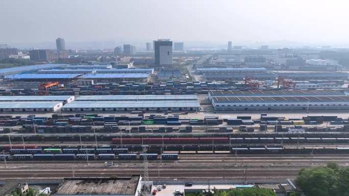4K长沙金霞港长沙国际铁路港中欧班列合集