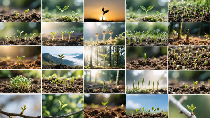 【合集】种子发芽植物生长生机勃勃