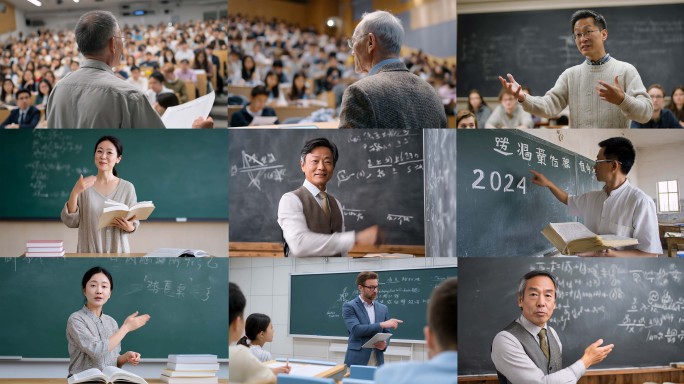 大学老师讲课授课教室乡村教师农村教师支教