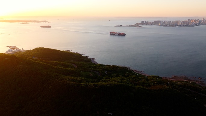青岛海岸线城市风光航拍·4K
