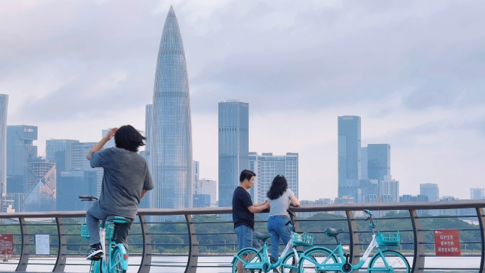 深圳南山人文街景深圳城市风光与人文