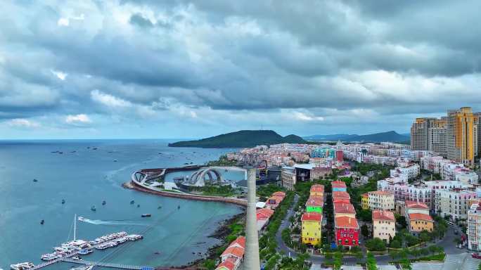 越南富国岛富国岛之旅海上缆车烟花浪漫唯美