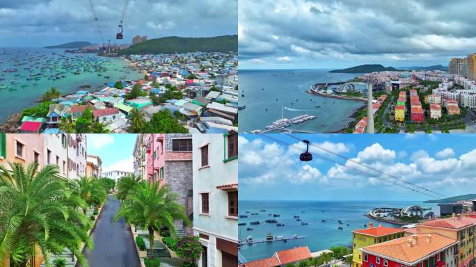 越南富国岛富国岛之旅海上缆车烟花浪漫唯美
