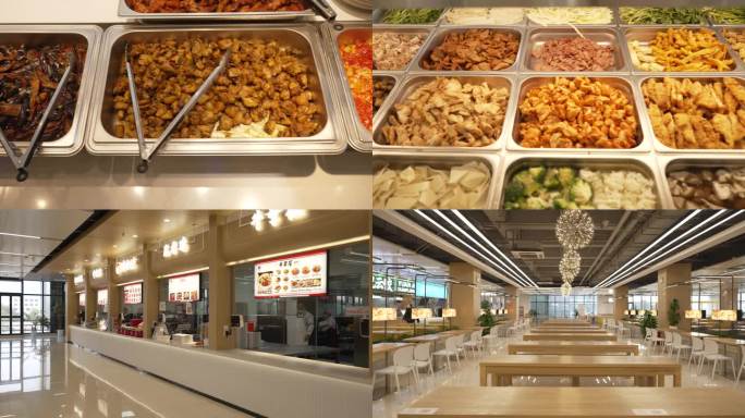 大学食堂美食窗口