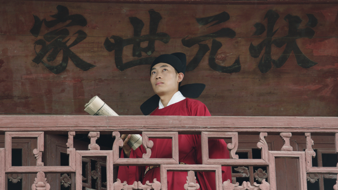 李郃雕像状元世家下灌村