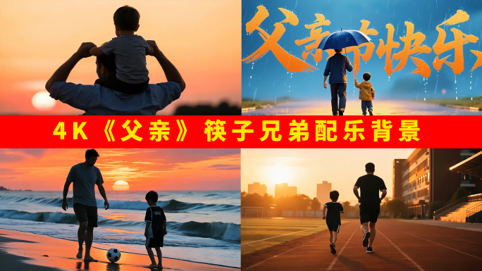 4k《父亲》筷子兄弟配乐背景