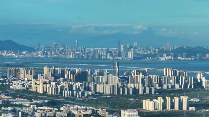 珠海金湾城市建筑高空航拍
