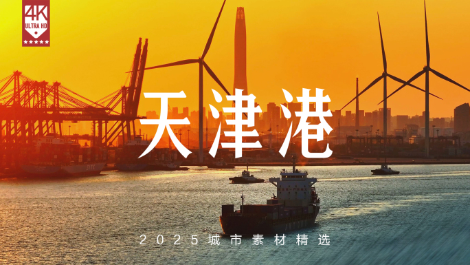 天津港 一带一路 天津航拍 货轮