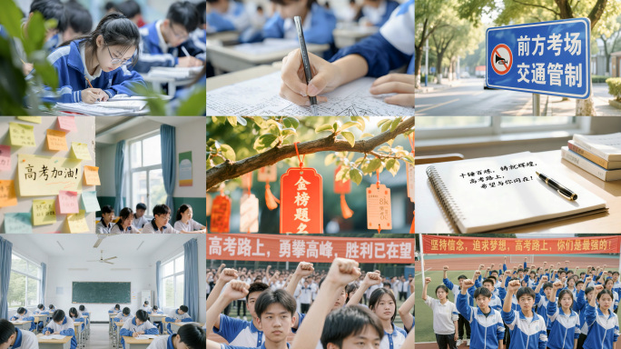 高考考试考场考生