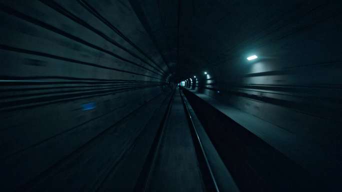 【8K】地铁隧道快速穿梭延时 转场