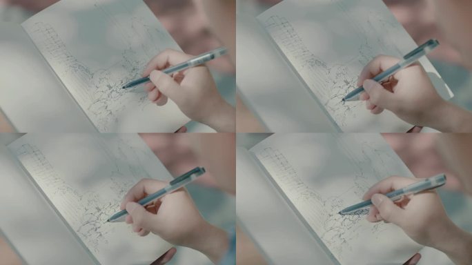 手绘创作过程记录