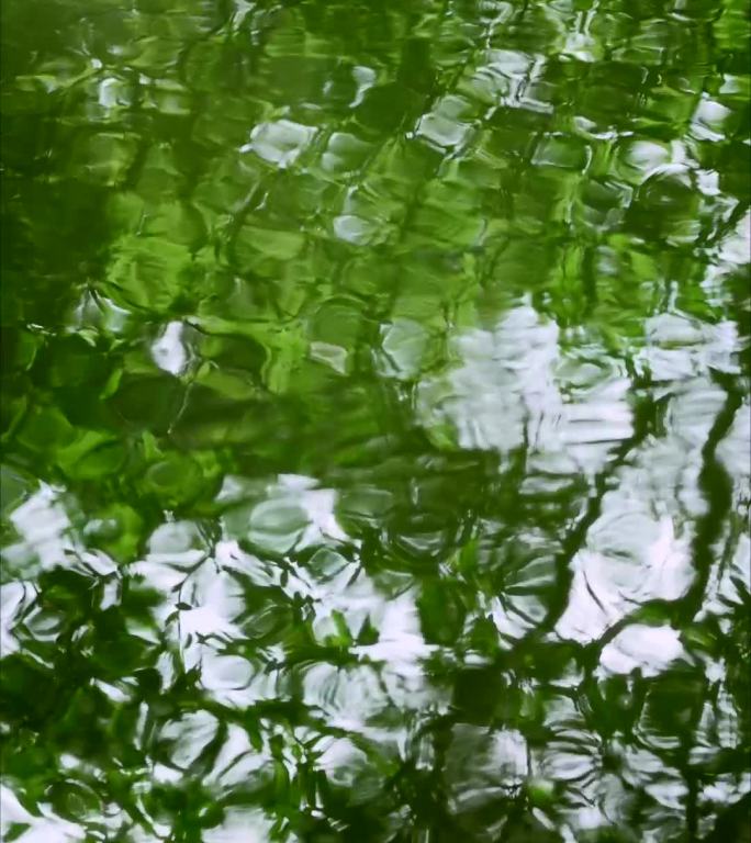水面绿色涟漪