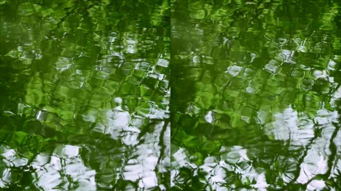 水面绿色涟漪