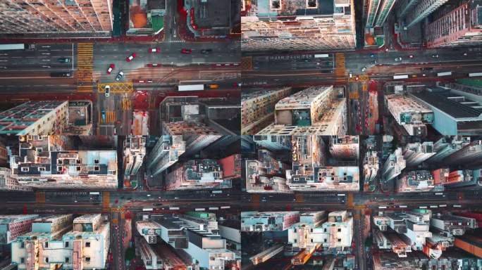 俯瞰香港十字路口