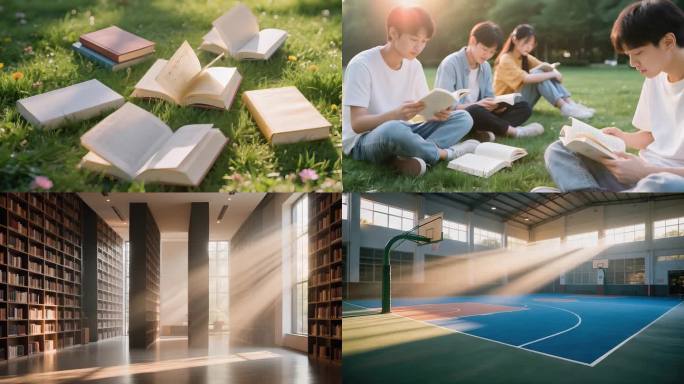 毕业季大学中学校园空镜合集