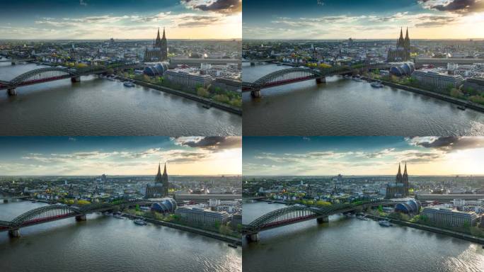 科隆和莱茵河在德国