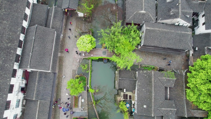 苏州周庄古镇 水乡游船