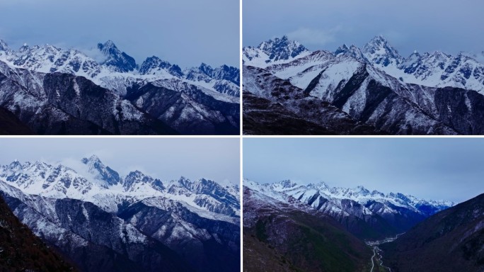 雪山山脉壮丽风光