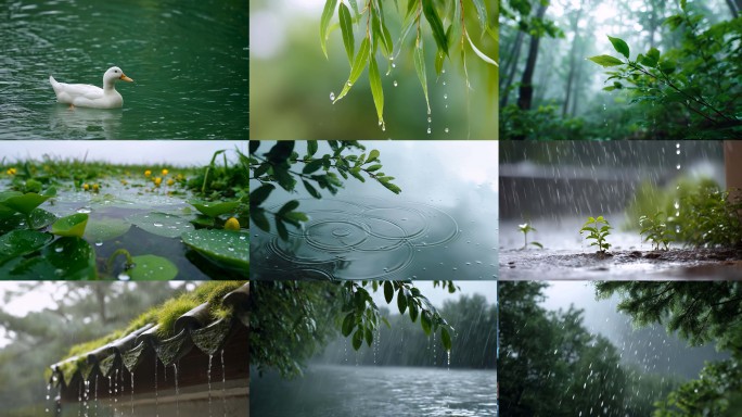 下雨 意境 谷雨 清明 雨季 雨水 春雨