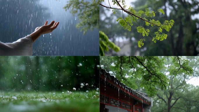 下雨 意境 谷雨 清明 雨季 雨水 春雨