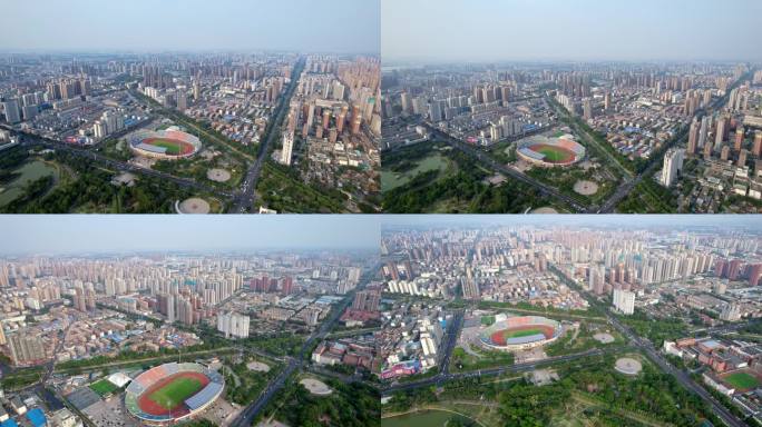 新乡市体育中心航拍