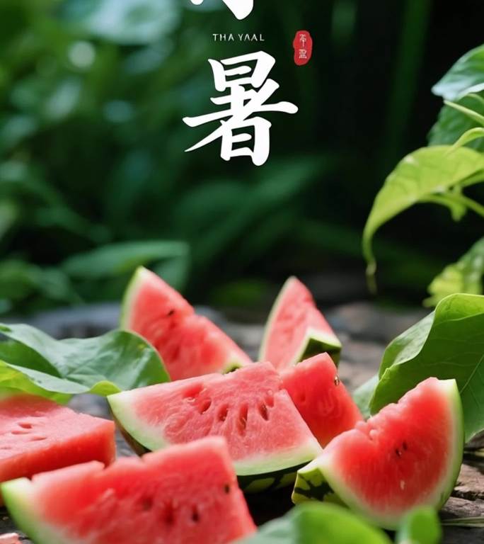 小暑 竖屏 小暑时节夏季自然美景