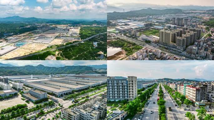 陆河南部新城 工业园区下班延时摄影 汕尾