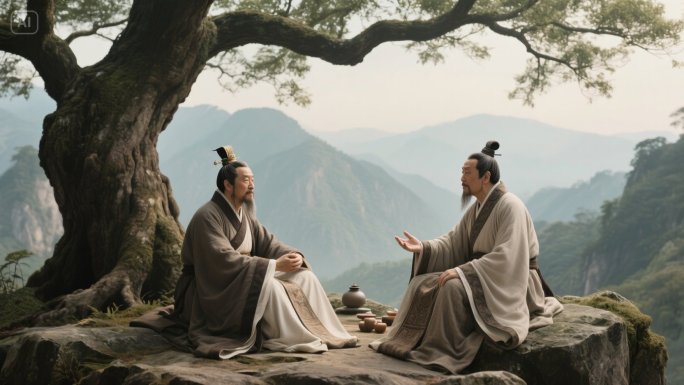 黄帝与岐伯 黄帝内经