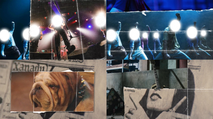 十款折叠纸张效果转场