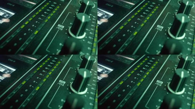 专业DJ拧旋钮，以增加音量水平