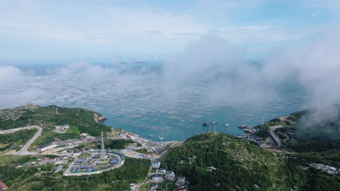 舟山嵊泗枸杞岛嵊山岛 沙滩 渔船