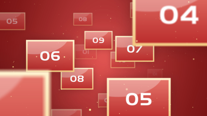 六款无插件红色党政图片汇聚冲屏AE模板