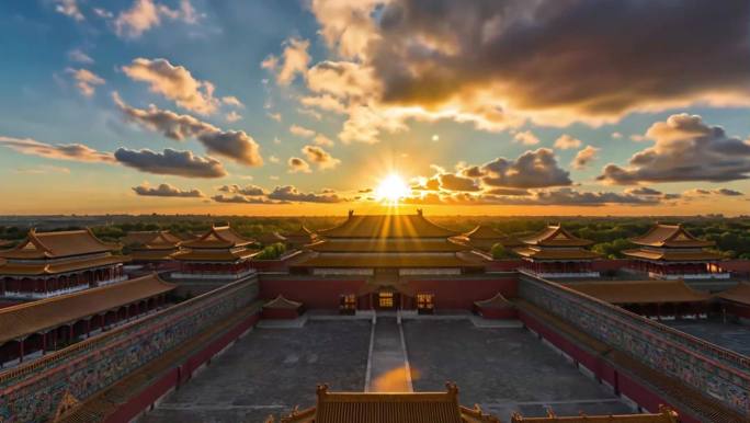 天安门故宫北京城市地标建筑风光美丽中国