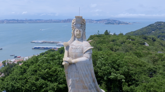 【合集】福建湄洲岛妈祖雕像航拍