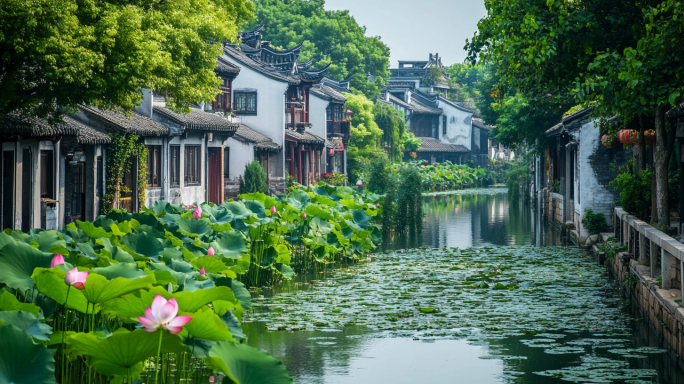 江南水乡唯美小桥流水人家四季美景